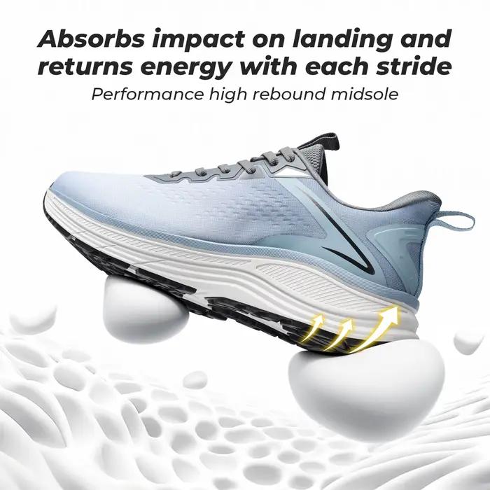 Fittington chaussures de marche pour hommes pour chaussures de course larges et rembourrées chaussur