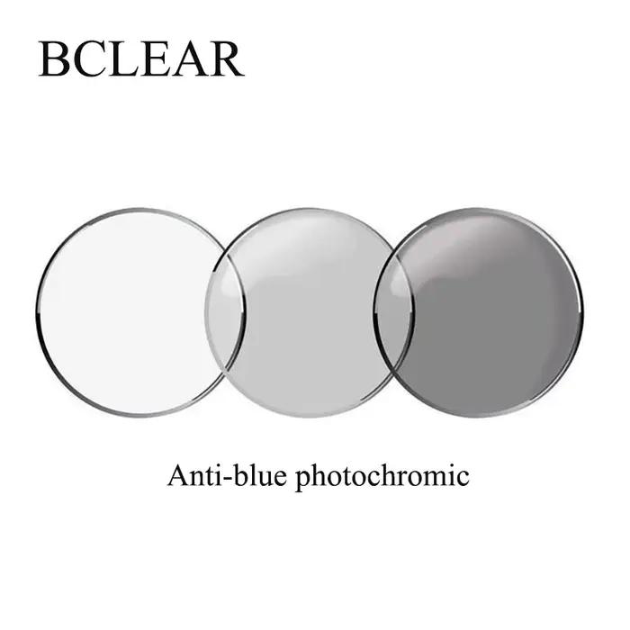 1.56 Asp index Prescription Anti-bleu ordinateur téléphone lentilles solaires photochromiques camélé