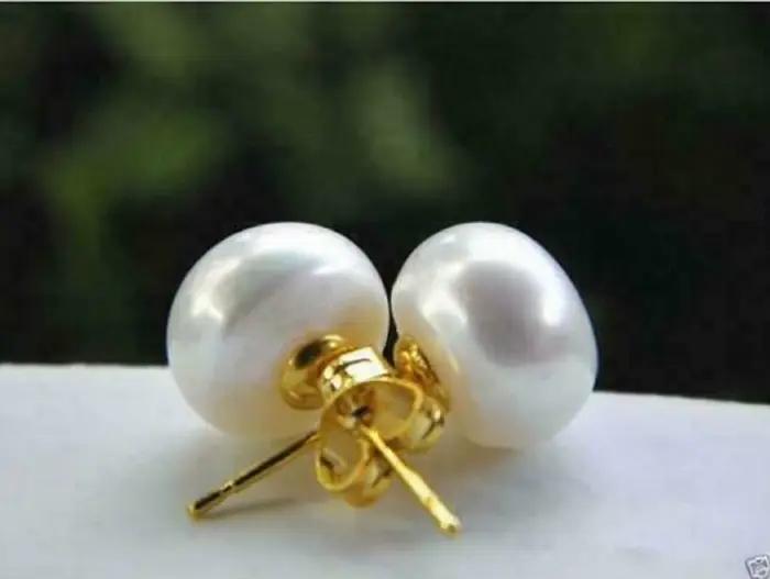 Boucles d'oreilles en or 14 carats, certificat d'article le plus vendu, AAA 7-8mm 8-9mm 9-10mm 10-11