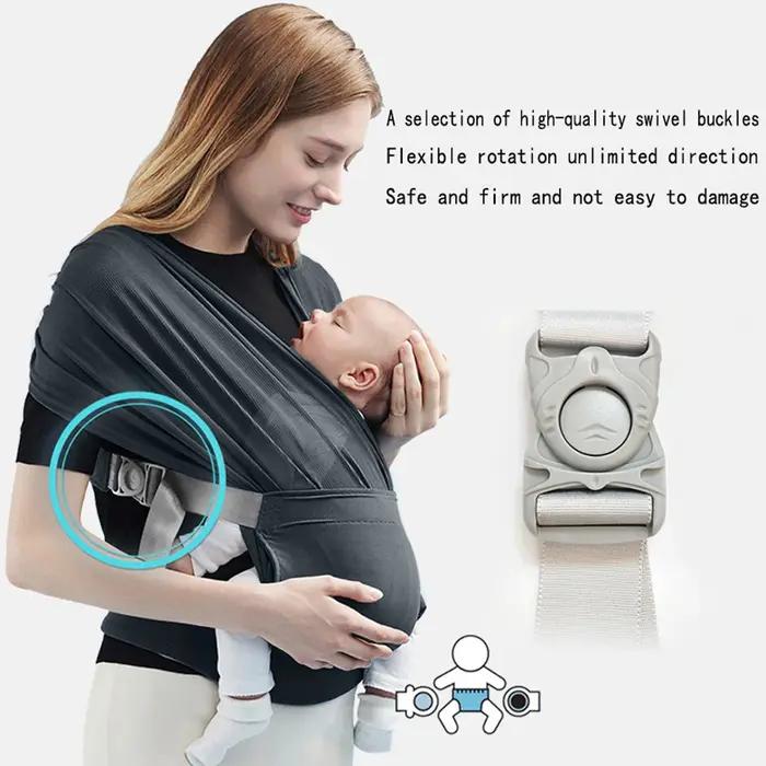 Écharpe réglable pour nouveau-né en maille d'air respirant avec siège hipseat confortable