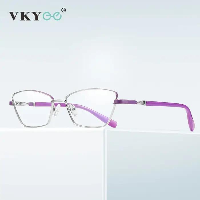 VICKY nouvelle mode Anti lumière bleue lunettes de lecture femmes métal myopie lunettes de Prescript