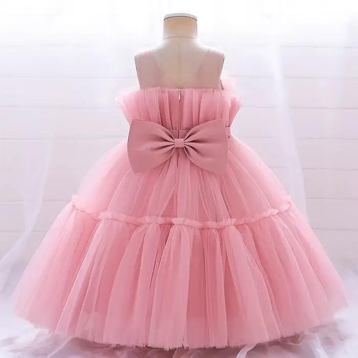 Robe de baptême pour nouveau-né fille, Costume Tutu de princesse pour bébé fille de 1 an, robes de f