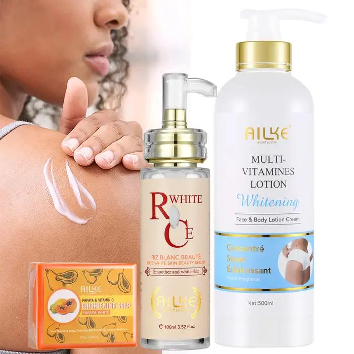 Crème blanchissante à l'huile de beurre de karité biologique hydratante et nourrissante pour le visage et le corps occasions spéciales femmes