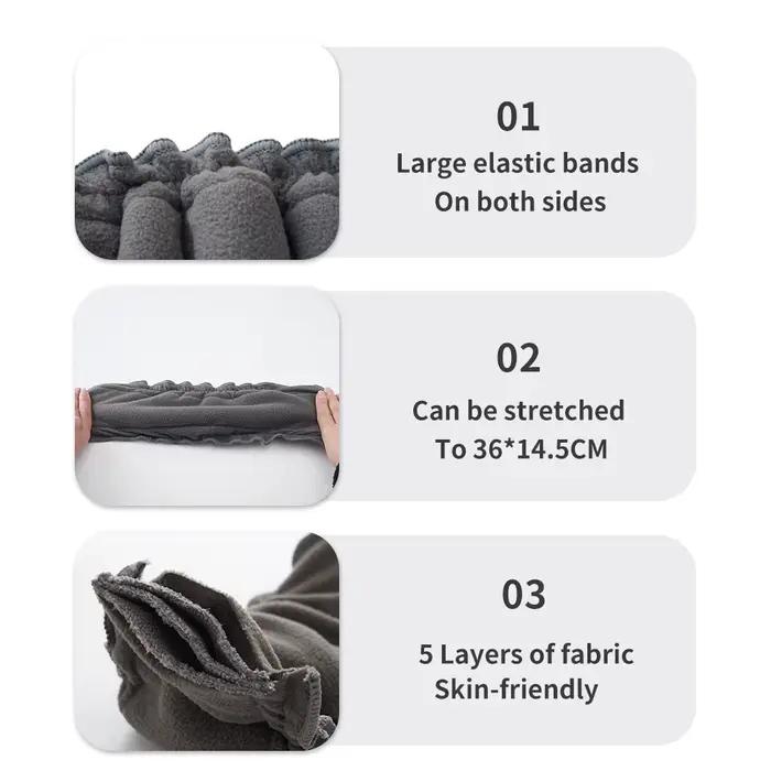 Elinfant – toutes sortes d'insertions de couches en coton de bambou, microfibre de bambou, charbon d
