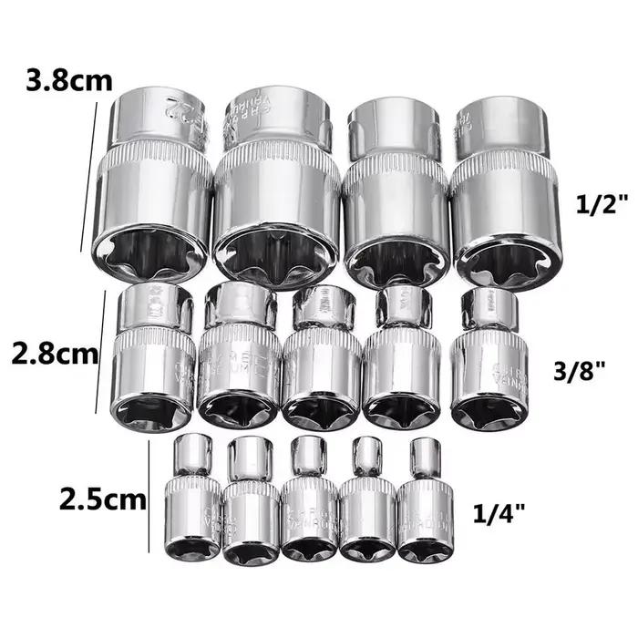 Jeu de douilles en forme d'étoile femelle Torx Bit, outil de réparation de voiture, 5/14 pouces, 1/4
