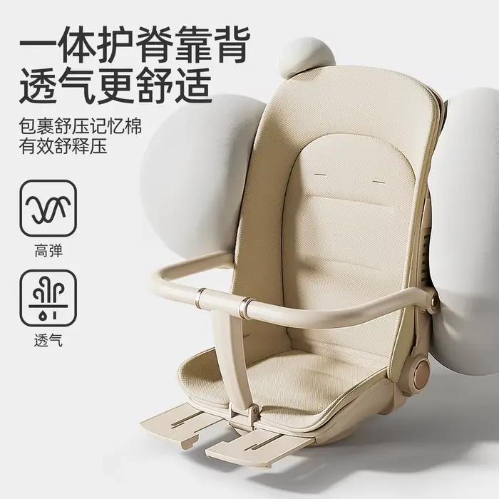 Poussette inclinable et pliable pour bébé avec grand angle de vision pour promenades quotidiennes et voyages flexibles pour nouveau-nés et bébés