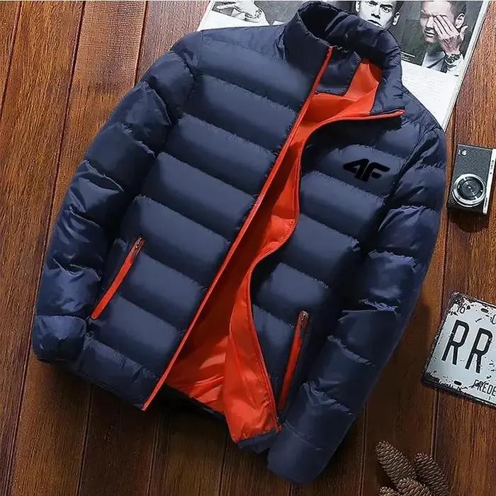 Manteau chaud à col montant pour homme, vêtement d'hiver en coton, de haute qualité, décontracté, à