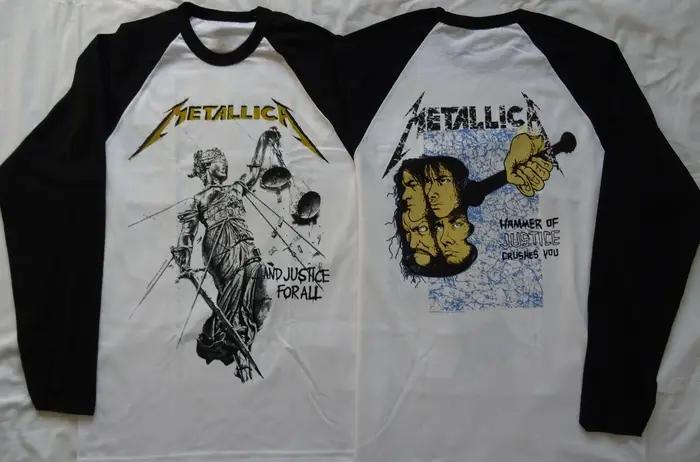 T-shirt à manches longues unisexe de la nouvelle groupe de pop Metallica, chemise à la mode, style s