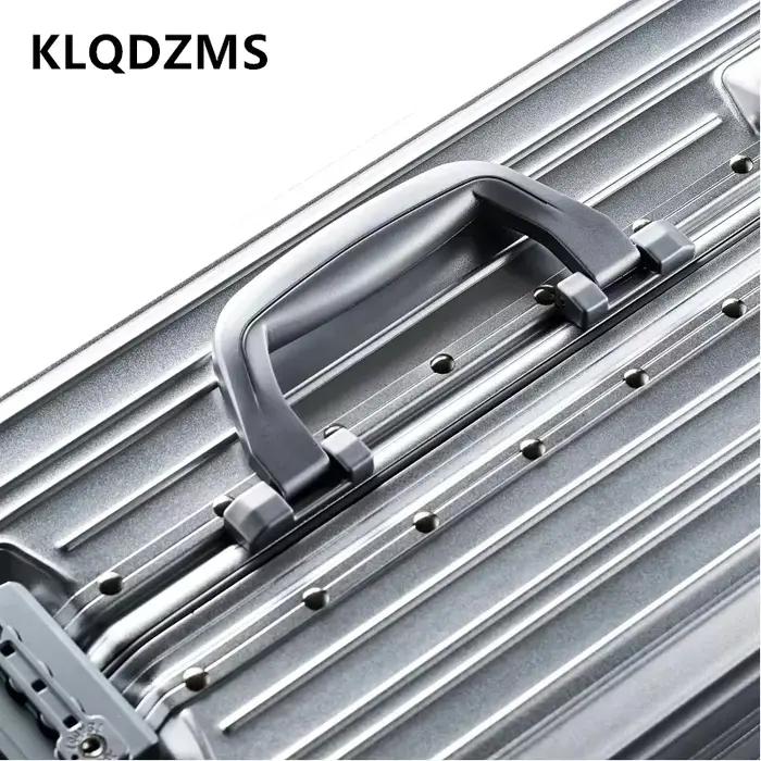 KLQDZMS 20 "24" 26 "29 pouces bagages d'affaires tout en aluminium magnésium alliage boîte d'embarqu
