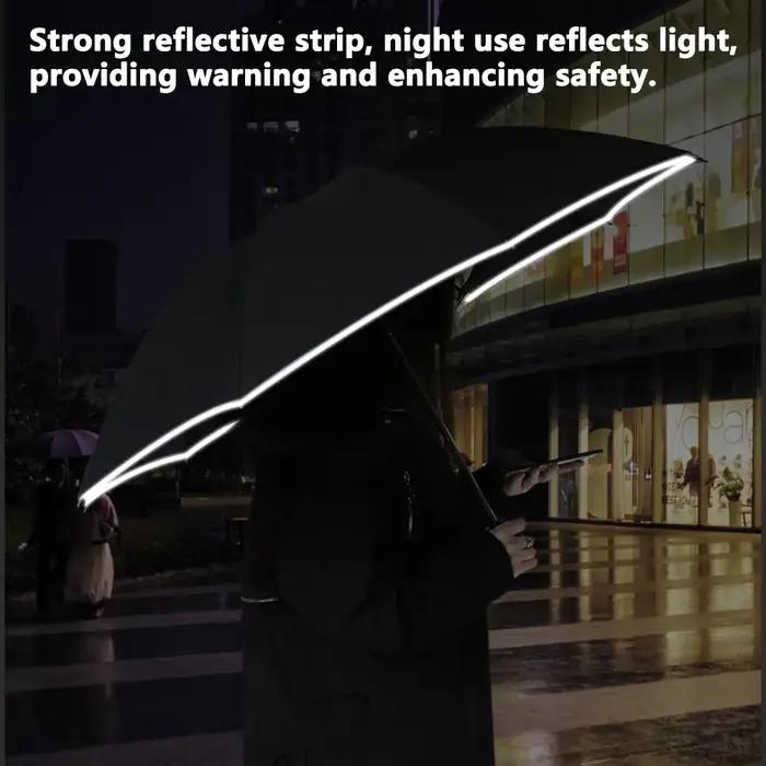 Parapluie pliant entièrement automatique étanche, protection solaire, lampe de poche LED, UV, paraso