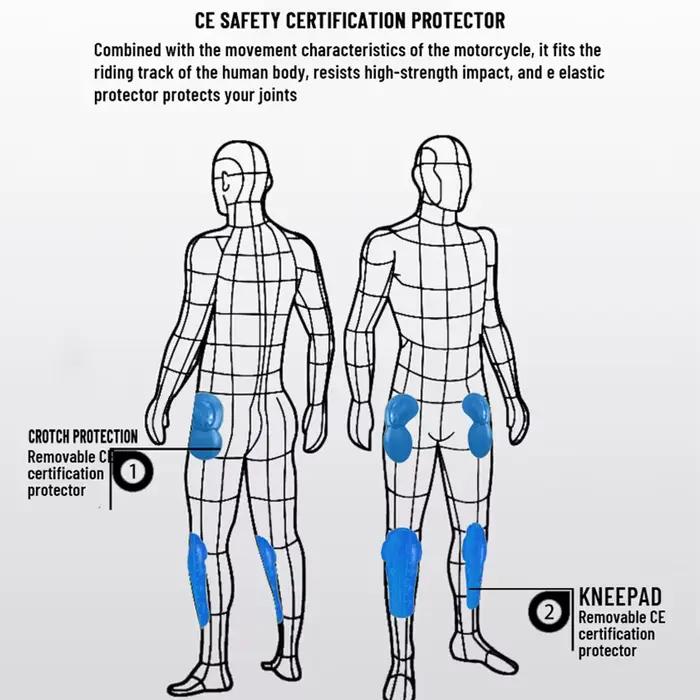 Nouveau Jean Moto Noir Homme 2026 avec Protection Amovible pour la Conduite sur Route, Quatre Saison