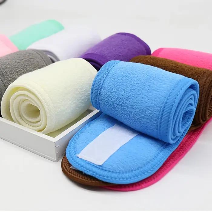 Bandes de tête réglables large bandeau Yoga Spa bain douche maquillage lavage visage bandeau cosméti