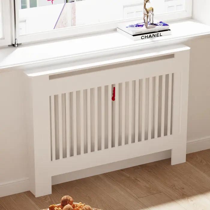 Couverture de calandre blanche pour armoire murale en bois, style moderne, tailles S/M/L/XL