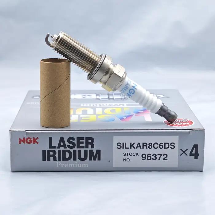 Bougie d'allumage d'origine NGK Iridium, SILKAR8C6DS 96372, adaptée pour MASERATI GHIBLI III 3.0, LE