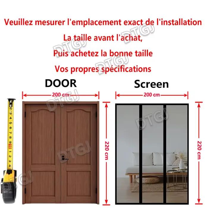 Moustiquaire magnétique pour porte market