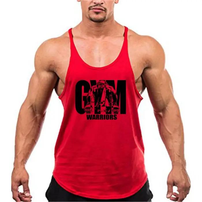 Débardeur de musculation pour hommes, vêtements de sport de marque, en coton respirant, gilets muscu