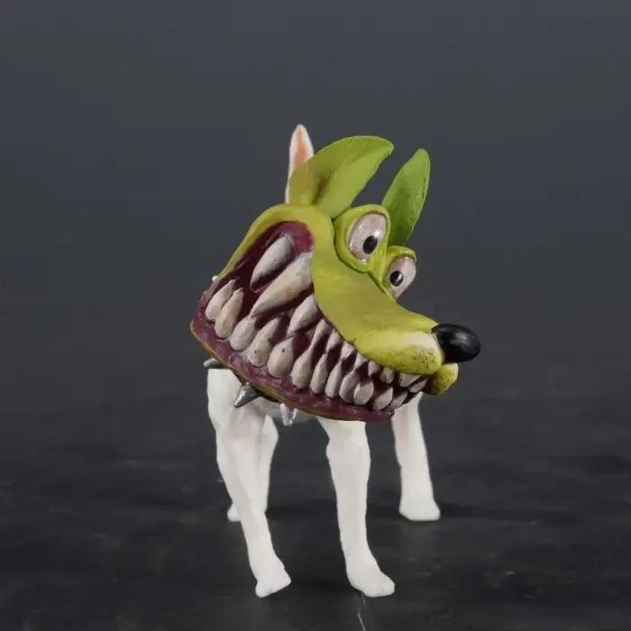 8 cm/3,1 pouces Anime le masque Figure drôle Parson Jack Russell figurines d'action Pvc Statue Colle