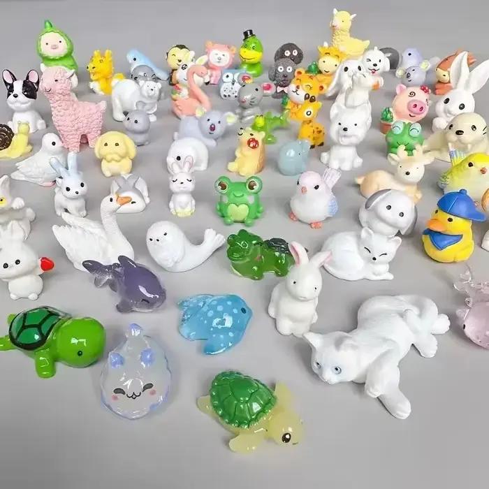Sac ennemi animal mignon pour enfants, mini boîte ennemi, jouets modèles d'animaux de simulation, ca