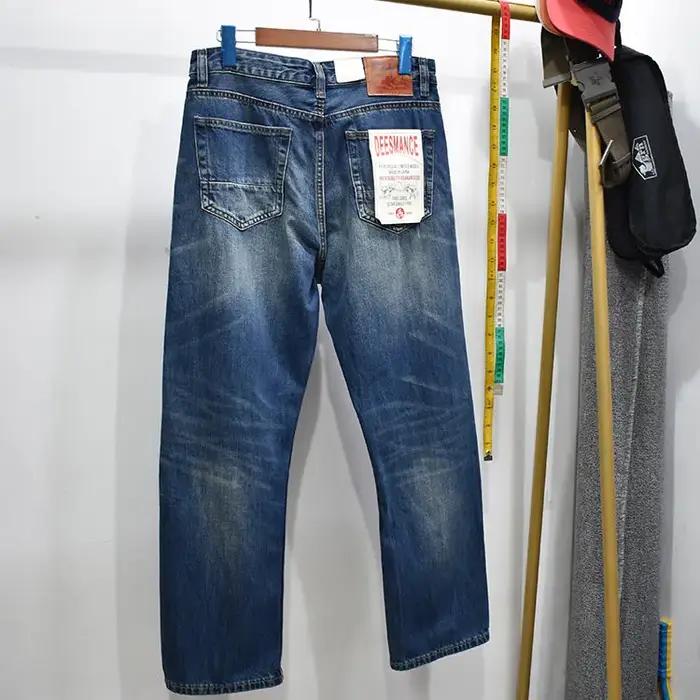 Jean en denim selvedge lavé 100 % coton 12,5 oz pour homme – Collection Printemps-Été 2026 – Style r