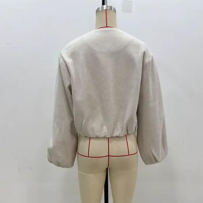MUJER 2025 polaire Bomber vestes pour femmes doux fermeture éclair femme veste de sport à manches lo