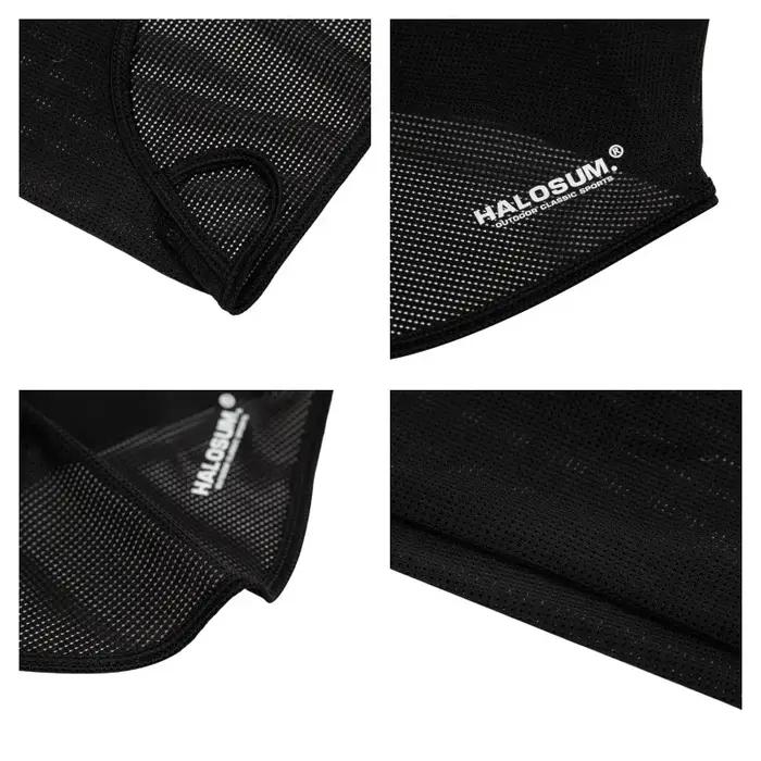 Masque complet en soie glacée, cagoule d'été, Protection solaire, respirant, résistant aux UV, coupe