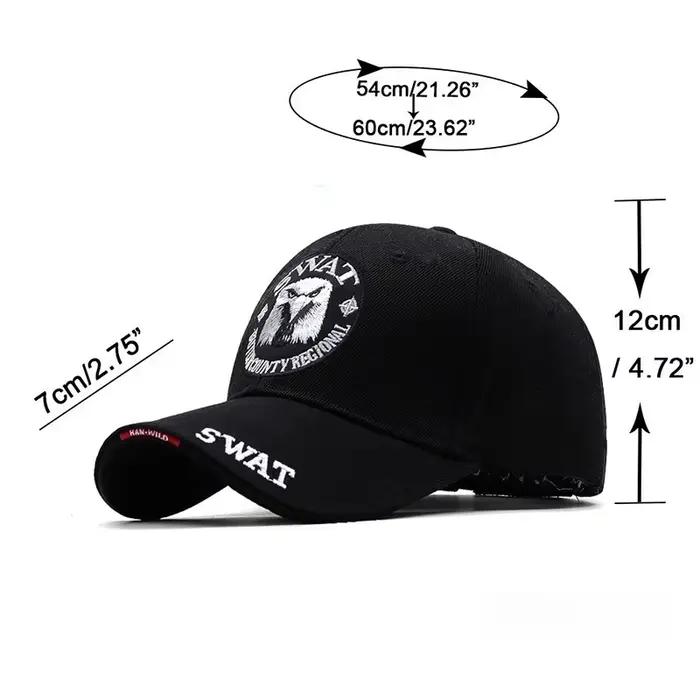 SWAT – casquette de Baseball pour hommes, motif d'aigle brodé, casquette à visière réglable, visière