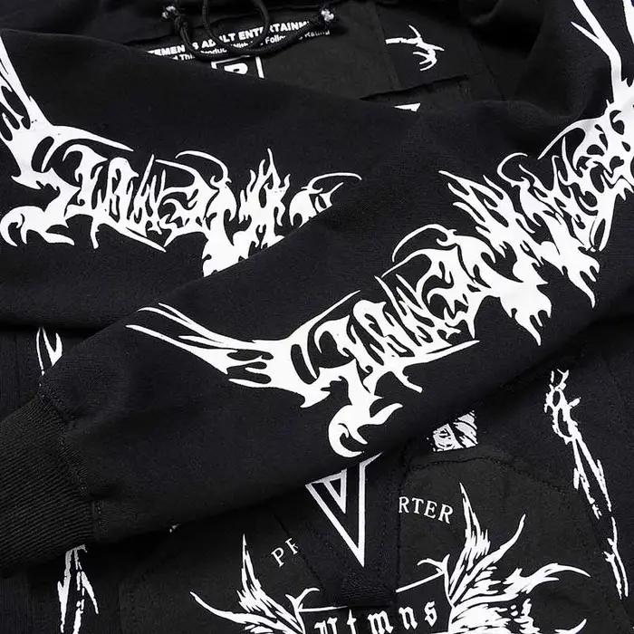 Sweat-shirts à capuche oversize pour femmes et hommes avec logo VT Pentagram brodé, collection autom