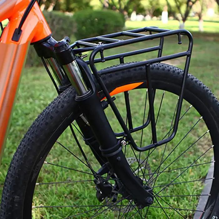 Porte-bagages avant pour vélo de montagne panier avant accessoire de cyclisme pour bagages pêche fitness sports activités de plein air famille amis