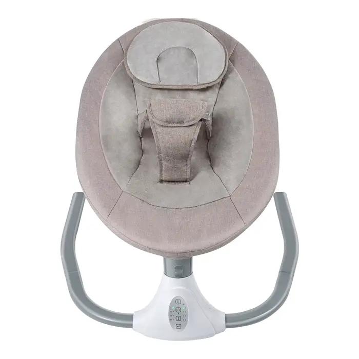 Berceau à bascule pour bébé, 4 vitesses, électrique, chaise à bascule, lit avec télécommande, panier