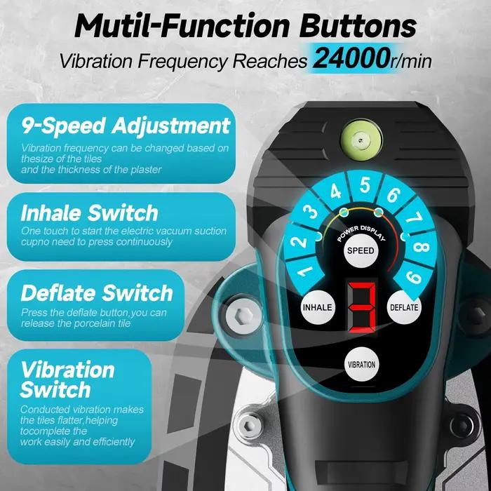 Makita – Machine de pose de carreaux à 9 vitesses, 400KG, nivellement par vibrations, outil électriq