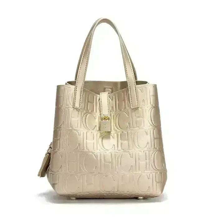 CH – sac à main de grande capacité pour femmes, sac à main avec éléments de lettres, sac à bandouliè