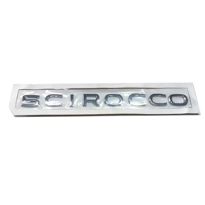 Emblèmes de voiture Scirocco de haute qualité en plastique ABS pour la décoration du coffre