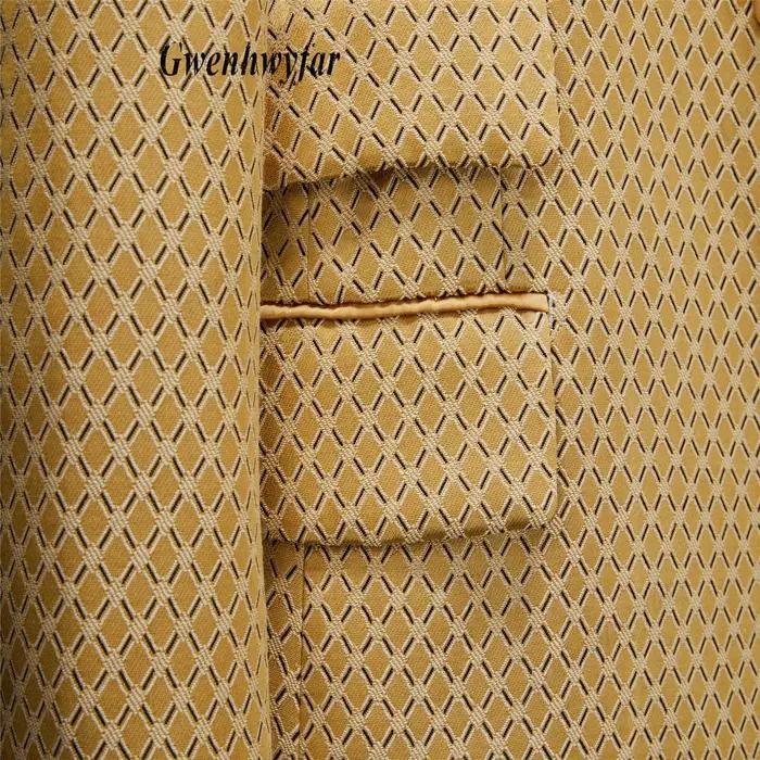 Gwenhwyfar blé-or modèles costumes pour hommes 2026 automne costumes de fête comprenant plaine or re