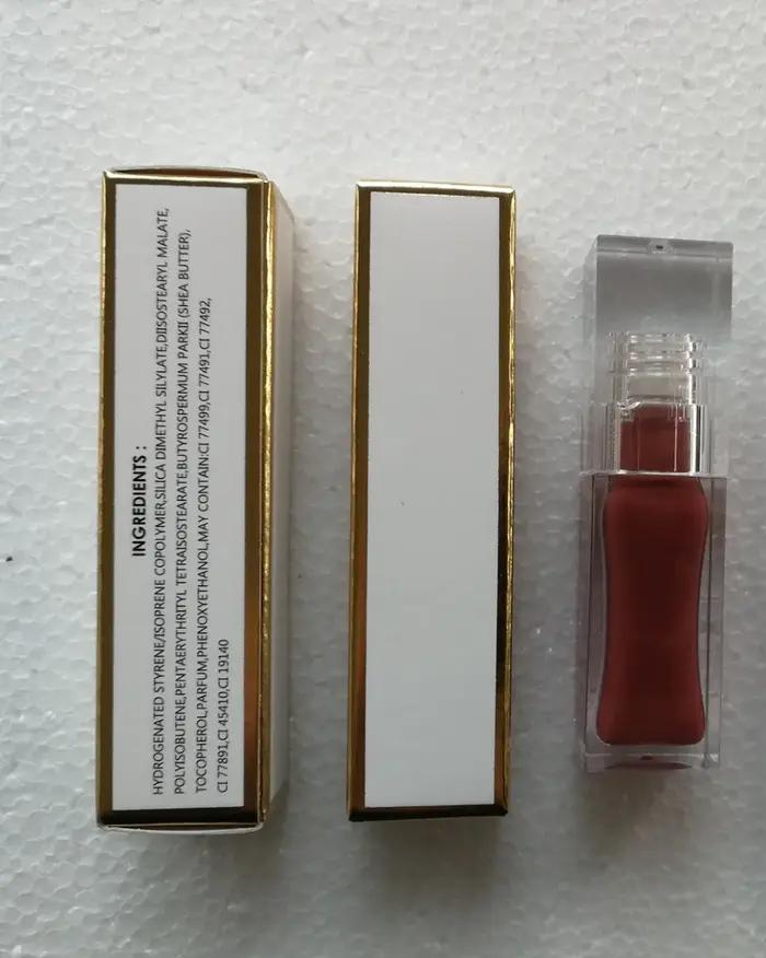 Brillant à lèvres hydratant végétalien, marque privée, clair, liquide mat, imperméable, Logo personn