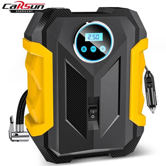 CARSUN Portable Automobile compresseur d'air numérique pompe de gonflage des pneus lampe à LED pompe