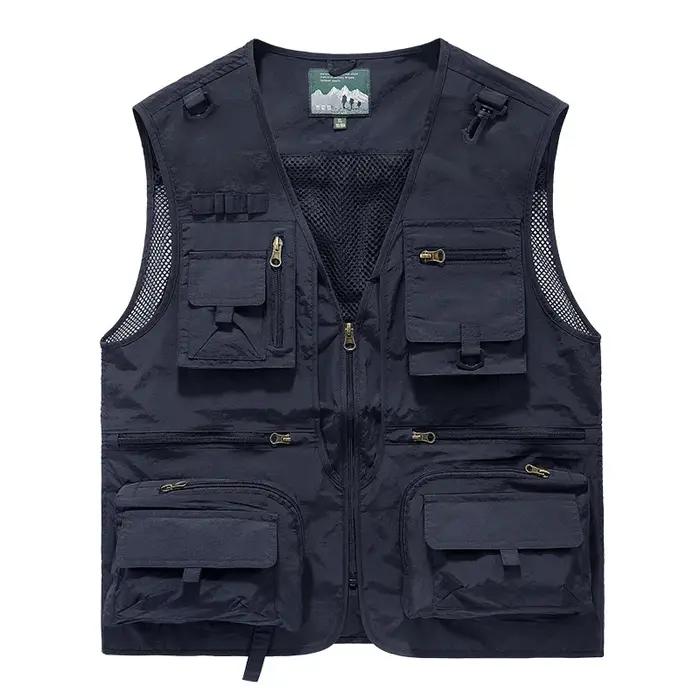 FGKKS – gilet multi-poches pour hommes, nouveau gilet de pêche respirant pour l'extérieur, design de