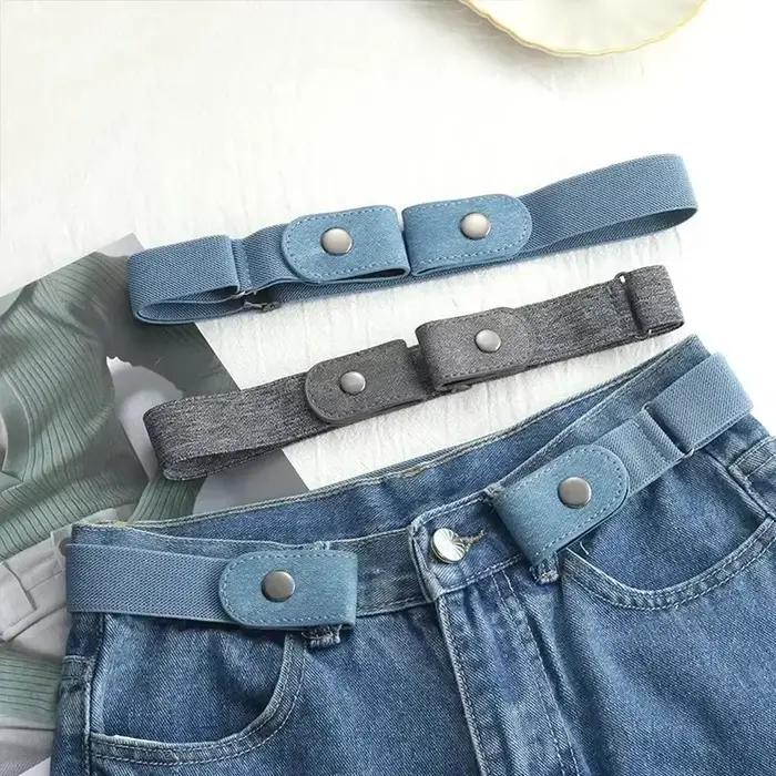 Bandeau élastique ajustable en toile 2024, ceinture invisible, sans structure, environnement pour fe