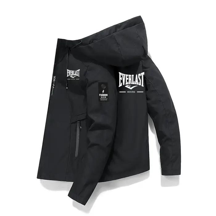 Nouvelle veste coupe-vent pour homme 2026, veste de baseball à capuche zippée, veste décontractée po