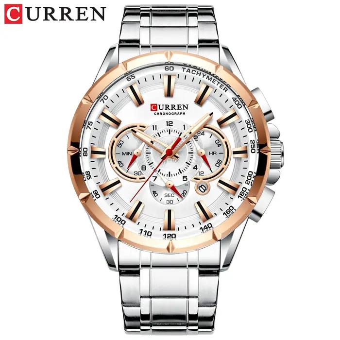 Relogio Masculino CURREN hommes d'affaires montre de luxe marque en acier inoxydable montre-bracelet