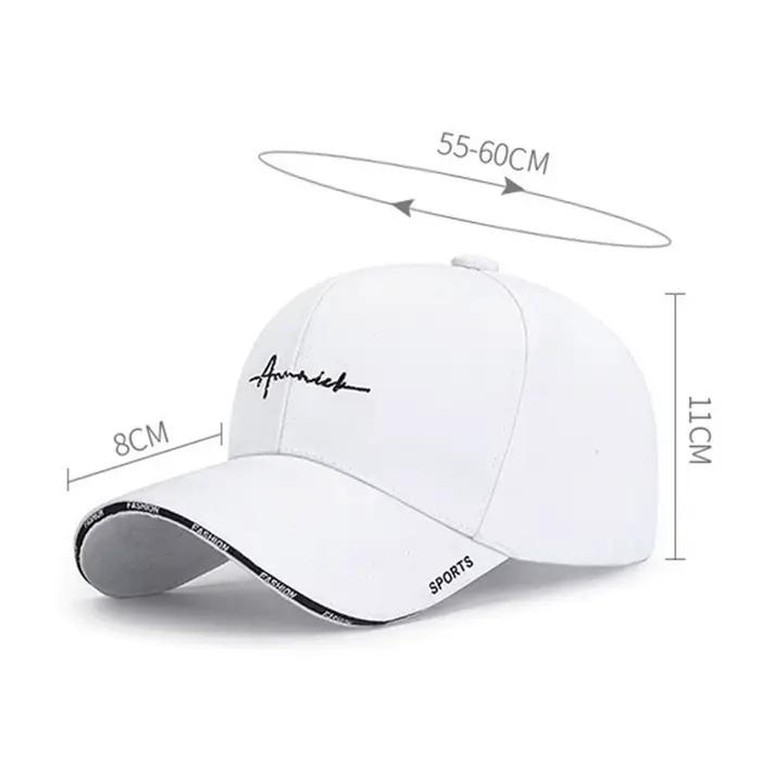 Chapeaux de soleil respirants et réglables en coton, casquette de baseball de couleur unie, protecti