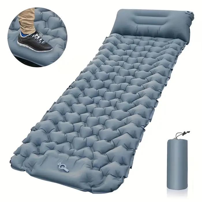Matelas gonflable de couchage extérieur avec oreillers pour camping randonnée trekking et tapis de voyage ultralégers occasions spéciales