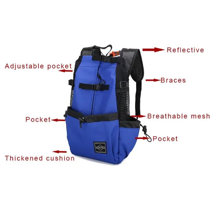 Sac à dos en nylon respirant pour animaux de compagnie, sac à dos Electrolux pour petits et moyens c