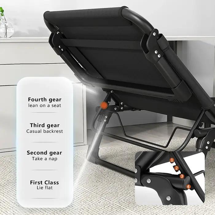 Lit pliant portable multifonctionnel pour la maison camping pause déjeuner et détente extérieure