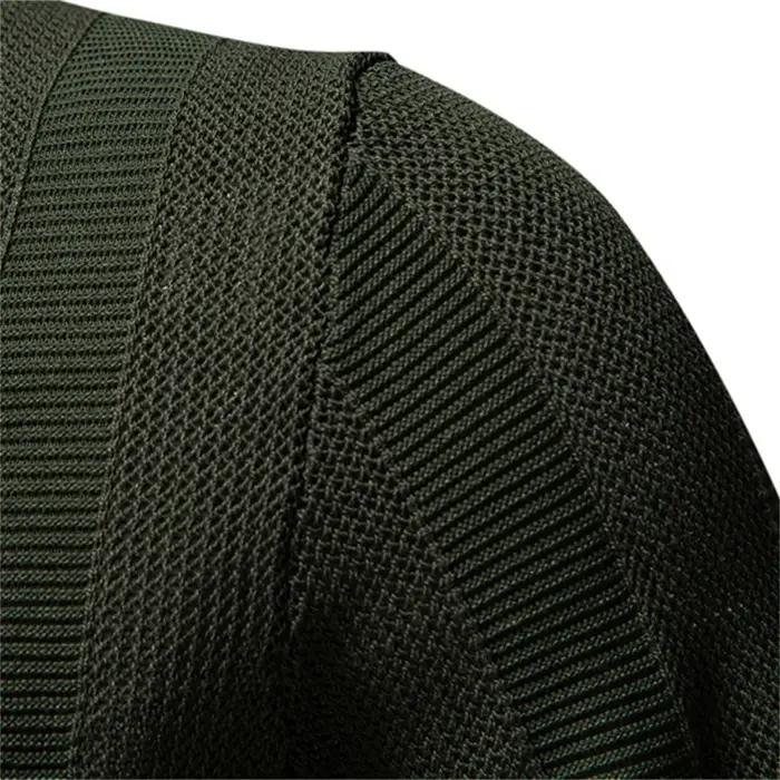 AIOPESON 2025 Polo en maille unie et rayée pour homme – Haut décontracté en tricot respirant avec co