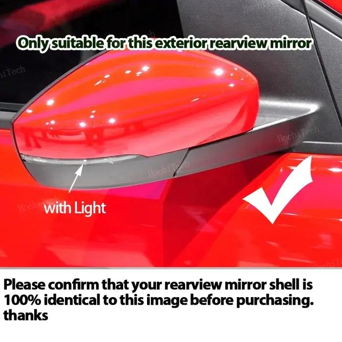 Haute qualité pour Volkswagen VW Polo MK5 6R 6C 2009-17 ABS côté rétroviseur aile couvercle bouchons