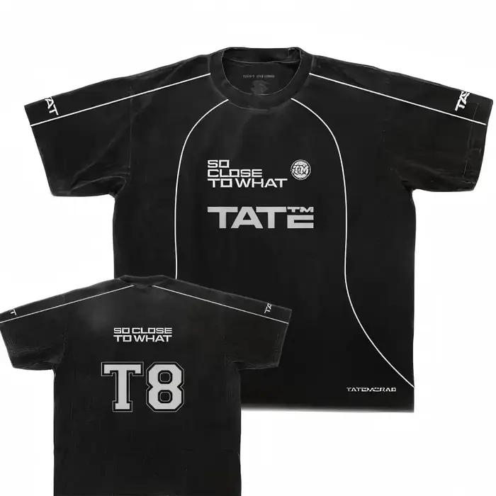 Nouveau maillot de football Tate McRae - SC2W 2025 blanc pour hommes, manches courtes, 3D, pour enfa