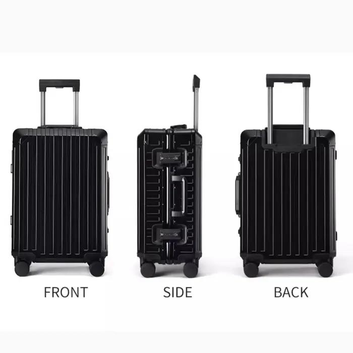 Nouveau Style tout en aluminium 20 "24" 28 "pouces valise de voyage continuer valise de luxe sac de