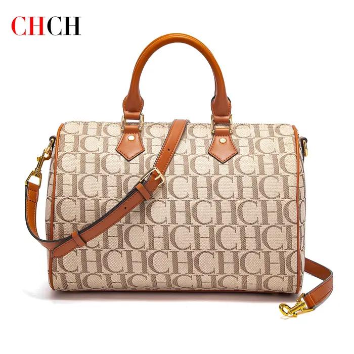 CHCH sac d'oreiller femme automne/hiver nouvelle Collection lettre sac à main marron Boston sac