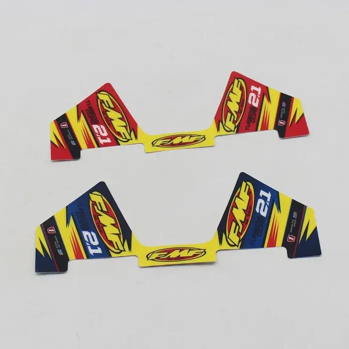 FMF autocollant 2T moto silencieux d'échappement tuyau décalcomanies étanche (29 cm x 12 cm) univers