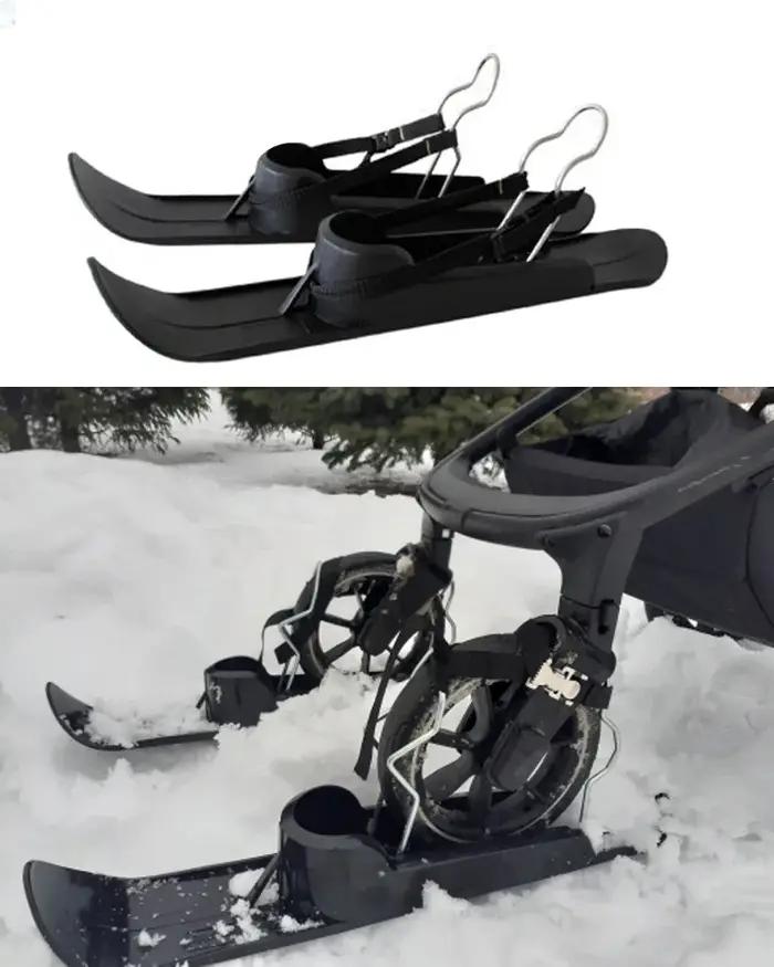 Plateau de Ski lames de roues planche de Ski traîneau planche à roulettes de plage adapté à la pouss